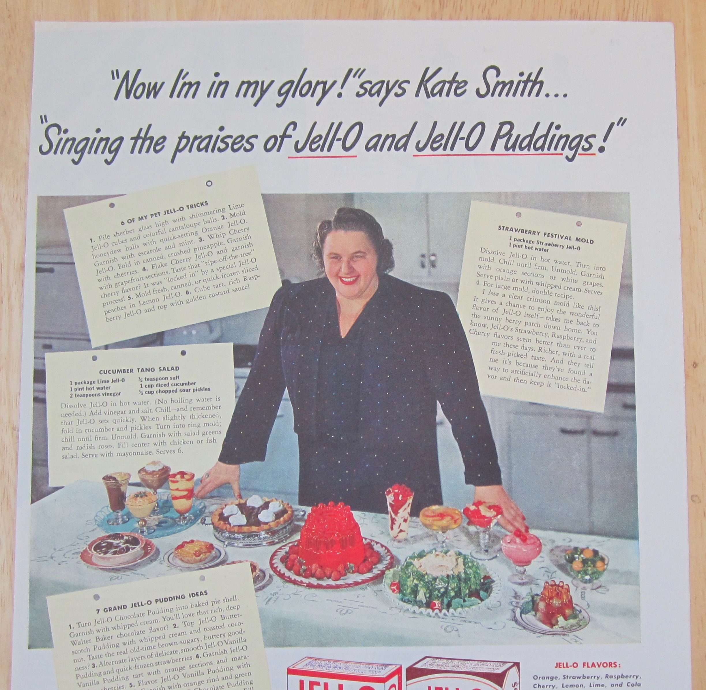 1942 Jell-O & Jell-O Pudding with Kate Smith