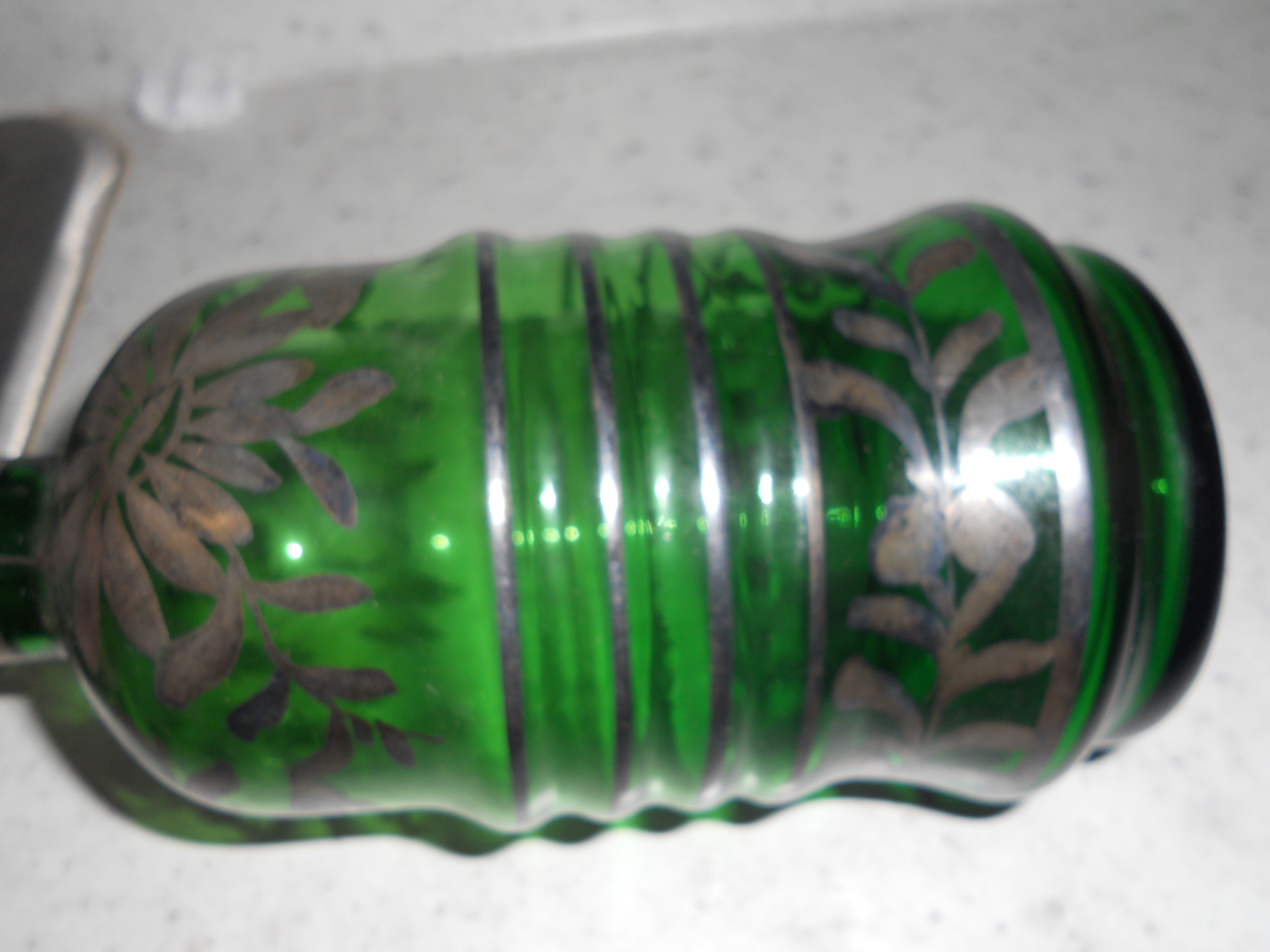 Sesto Fioren Argento Silver Overlay Decanter