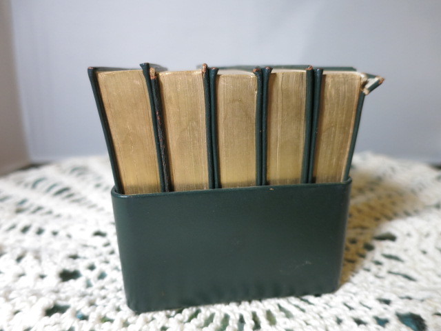 Midget Dictionaries Set English 5 books with Holder 1954