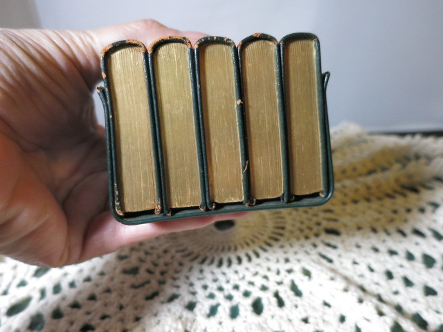 Midget Dictionaries Set English 5 books with Holder 1954