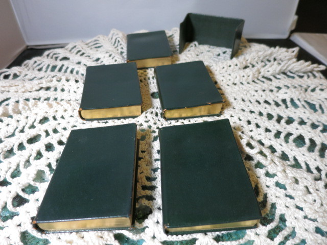Midget Dictionaries Set English 5 books with Holder 1954