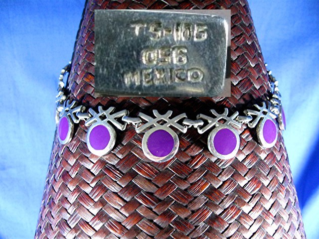 Sterling Silver 950 TS-105 Mexico Necklace and Earrings