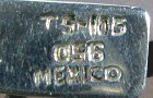 Sterling Silver 950 TS-105 Mexico Necklace and Earrings