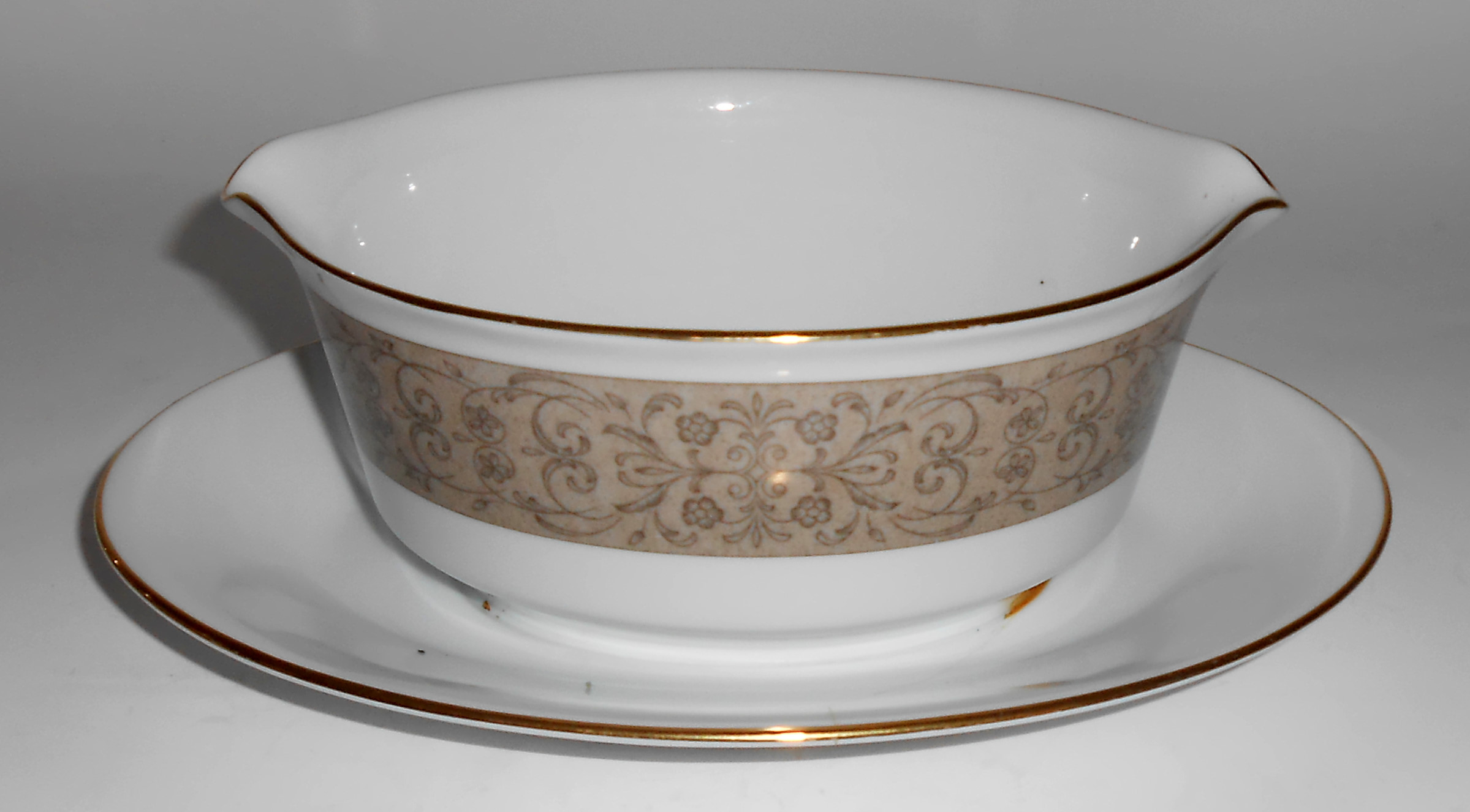 Noritake China Porcelain Justine Floral Gravy Bowl