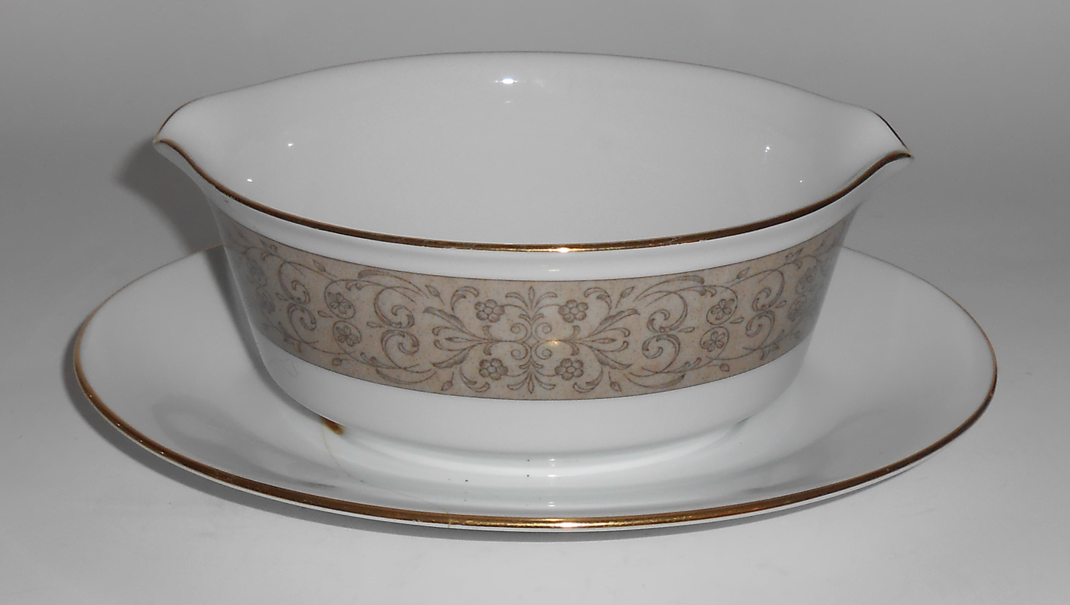 Noritake China Porcelain Justine Floral Gravy Bowl