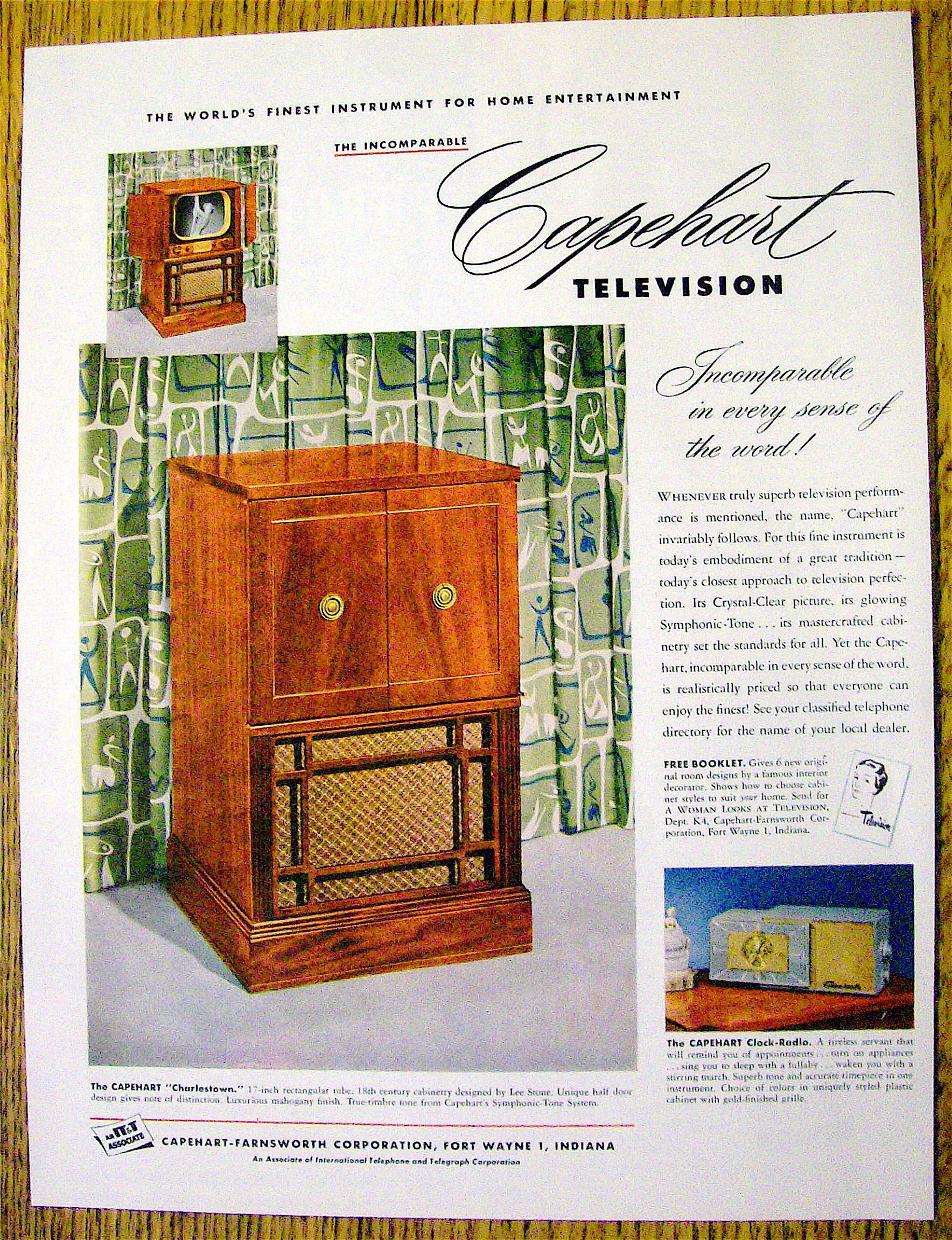 1951 Capehart Television with Capehart Charlestown