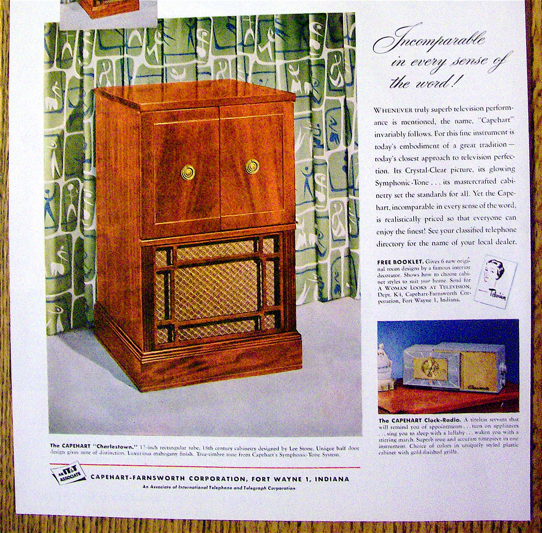 1951 Capehart Television with Capehart Charlestown