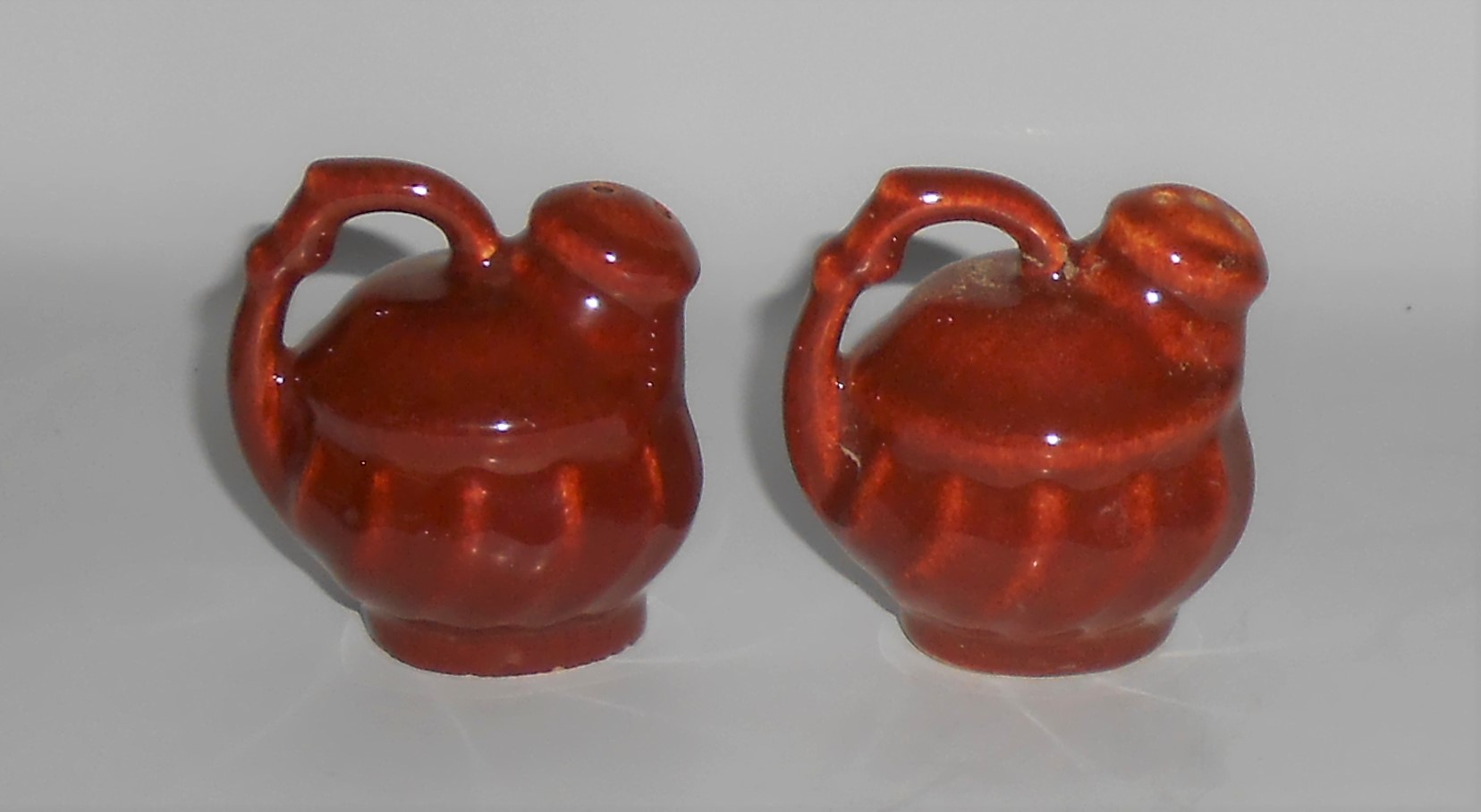 Metlox Pottery Poppy Trail Yorkshire Rust Salt & Pepper