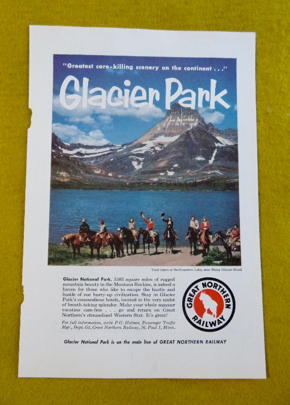 1956 Great Northern Railway with Glacier Park