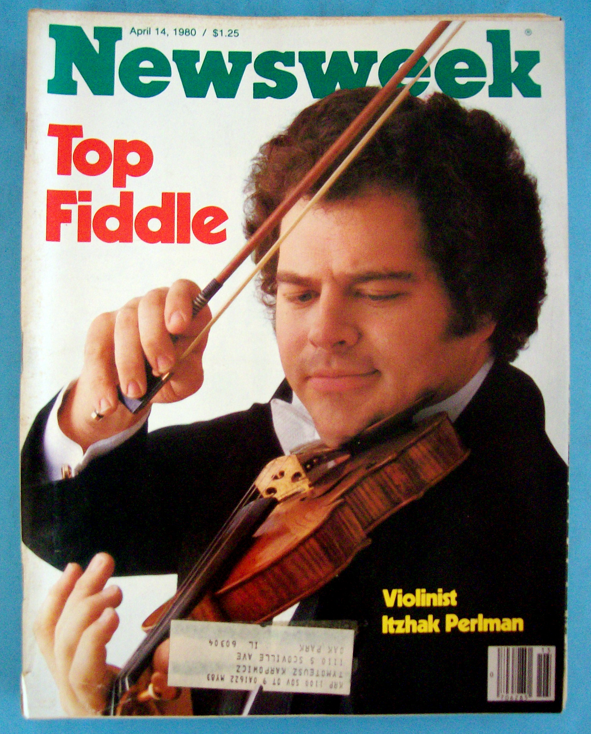 Newsweek Magazine - April 14, 1980 - Top Fiddle