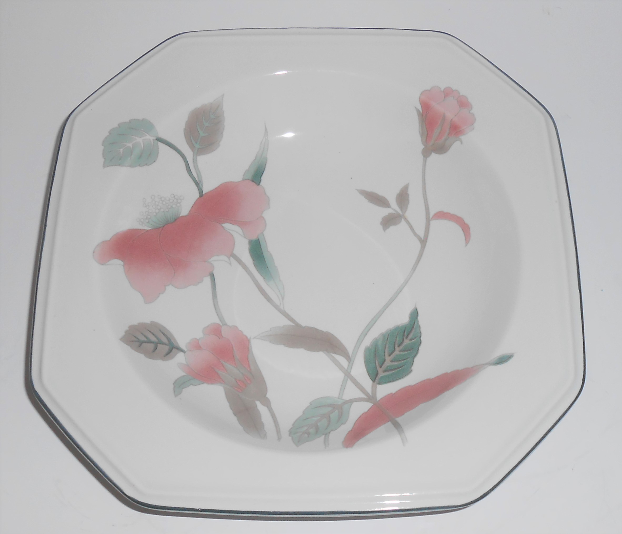 Mikasa Pottery China Silk Flowers Soup Bowl