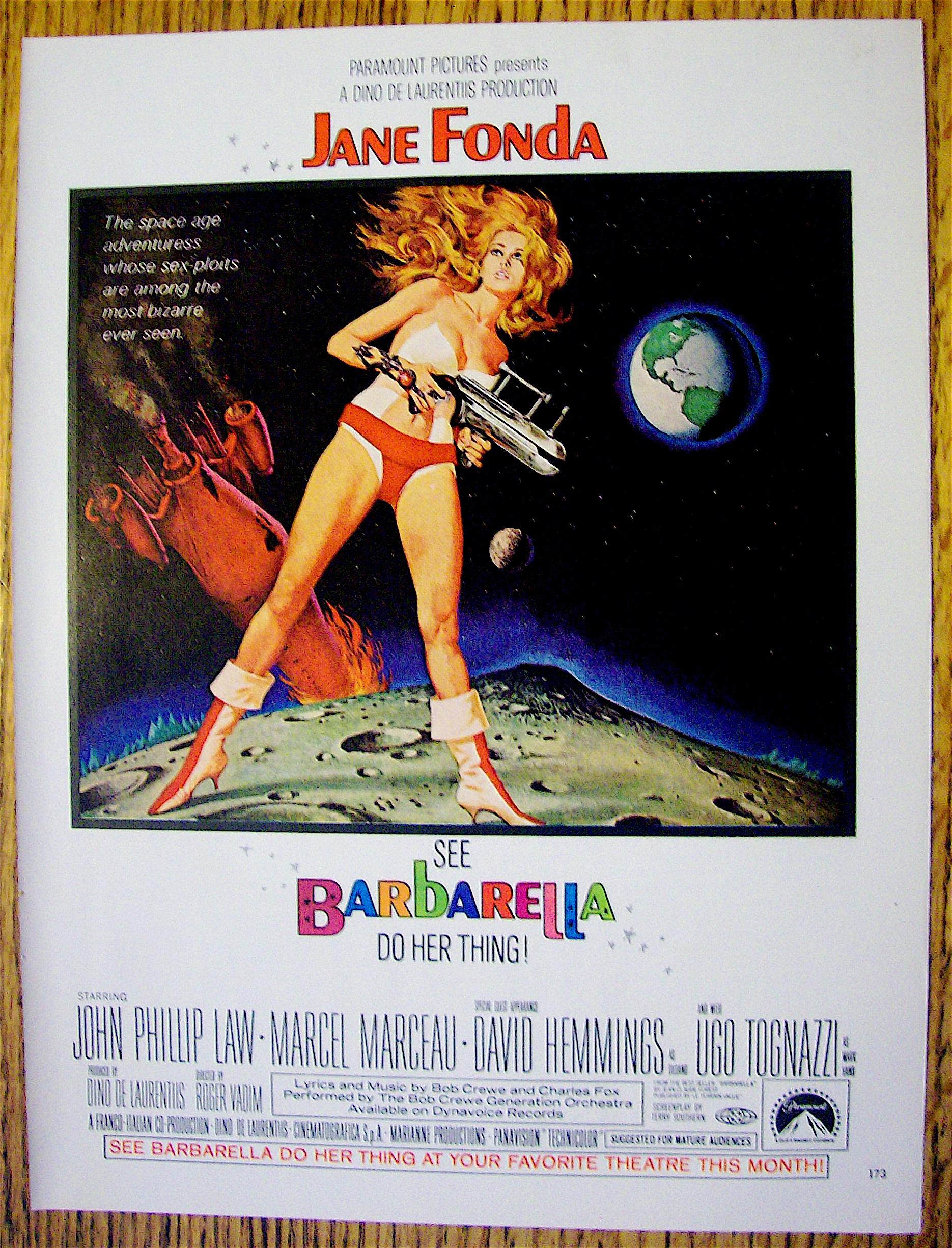 1968 Barbarella with Jane Fonda
