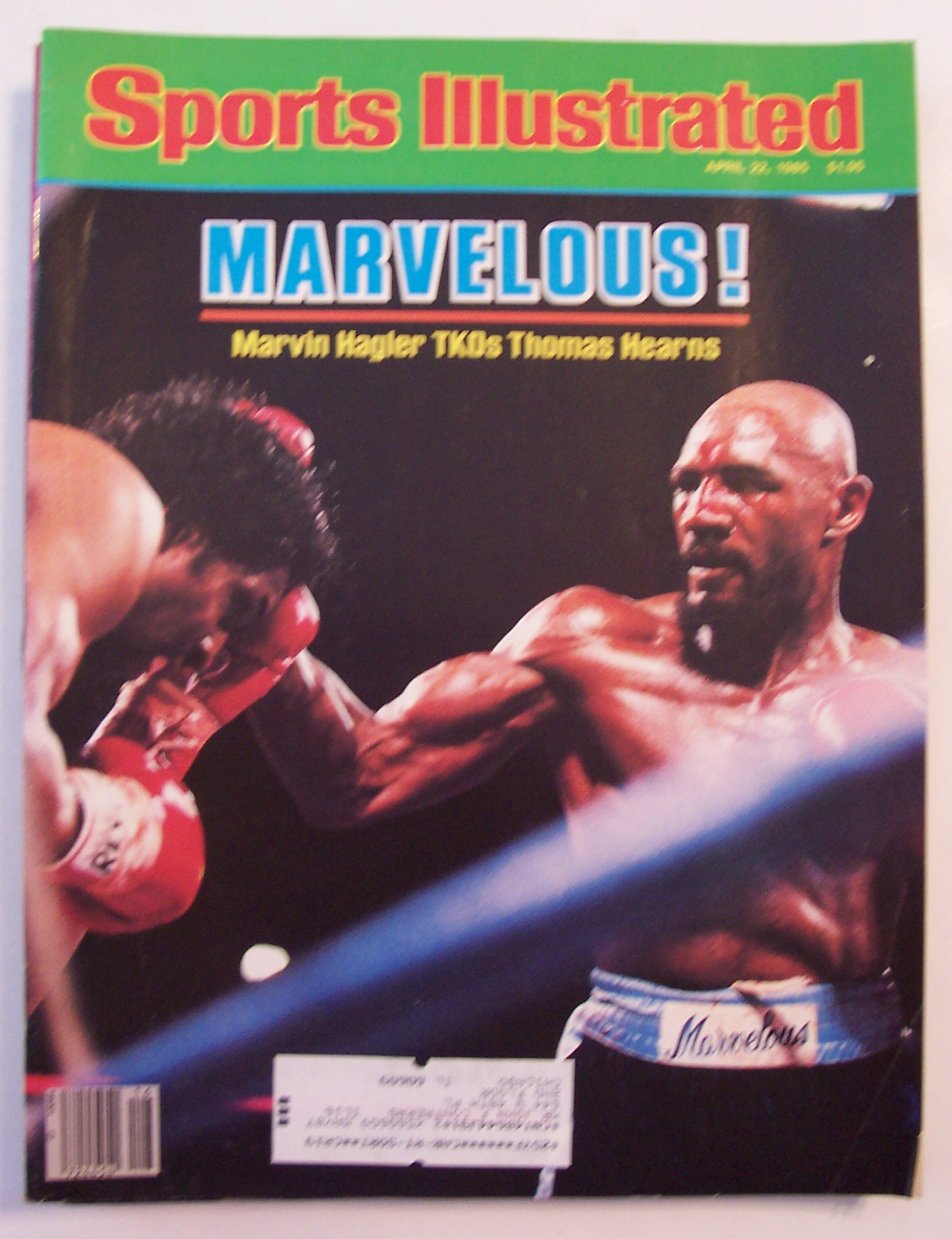 Sports Illustrated Magazine-Apr 22, 1985-Hagler/Hearns