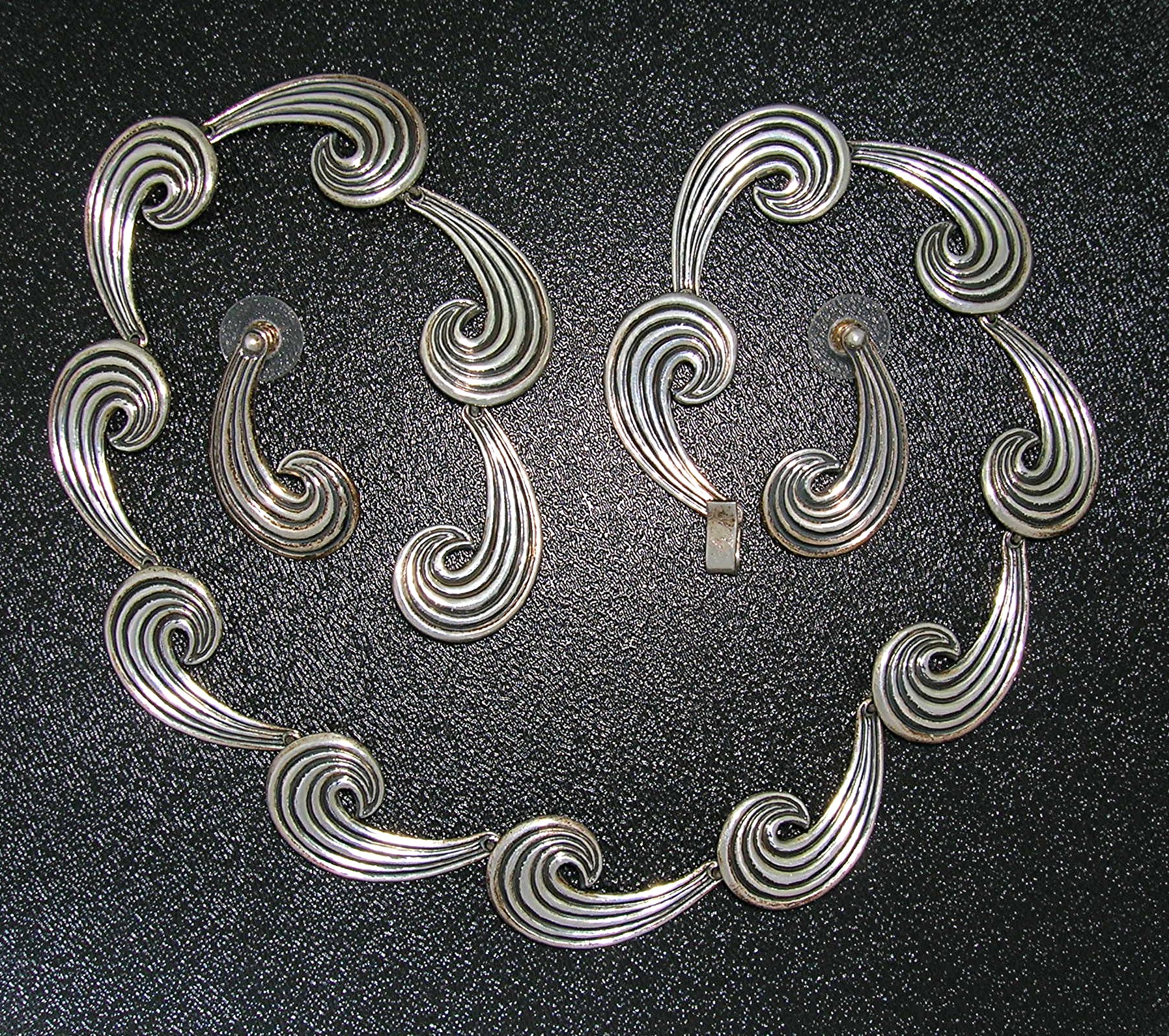 Necklace and Earrings  Sterling Silver Mexico