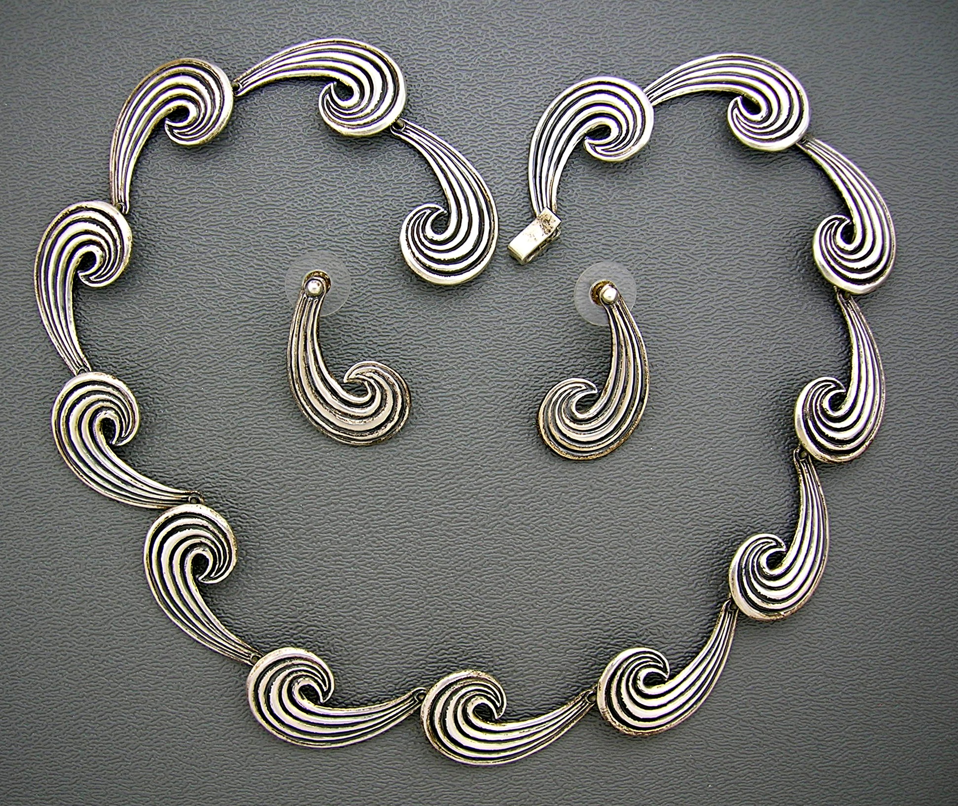 Necklace and Earrings  Sterling Silver Mexico