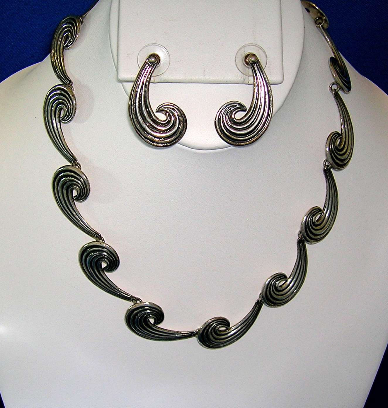 Necklace and Earrings  Sterling Silver Mexico