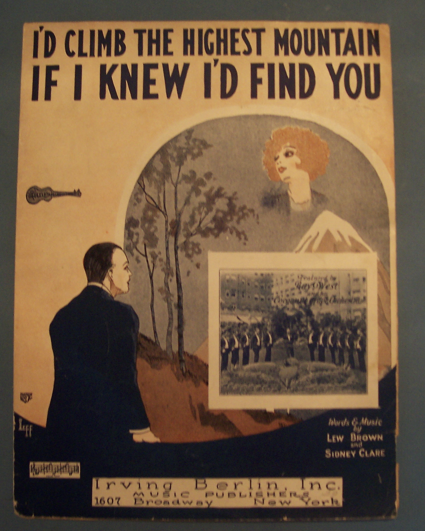 Sheet Music of 1926 I'd Climb The Highest Mountain