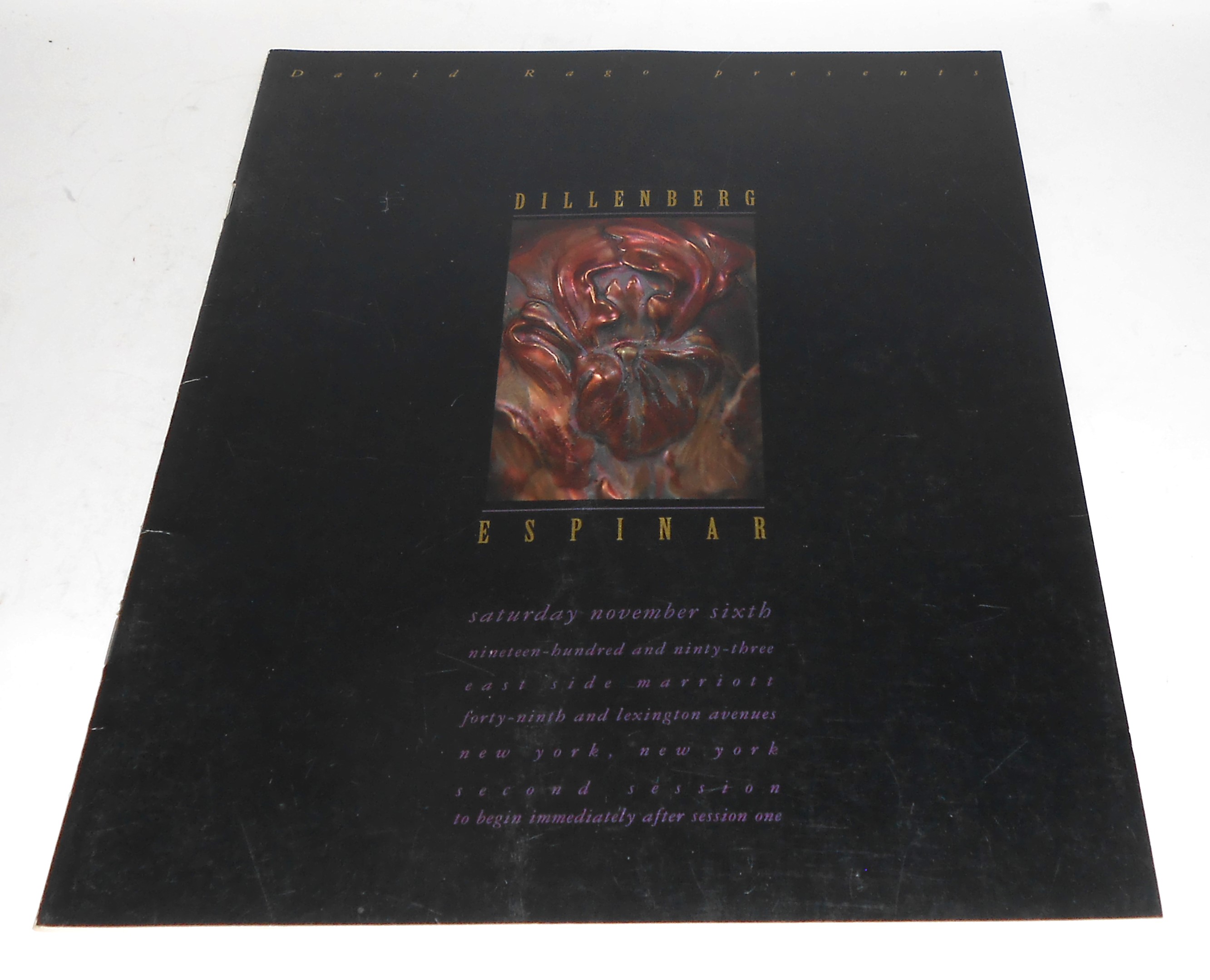 David Rago November 6th 1993 Dillenberg Espinar Auction