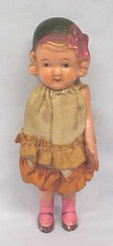 All Bisque Doll 1930's Miniature