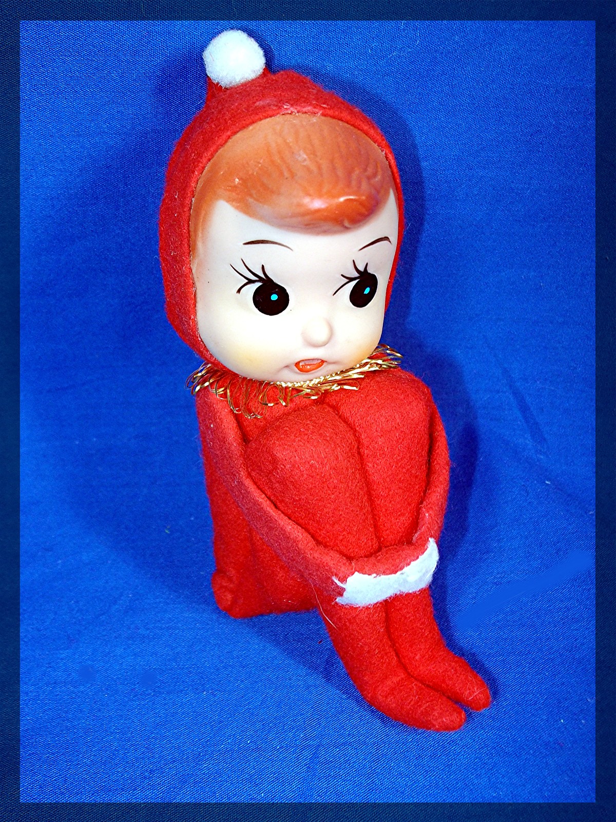 Christmas Elf Ornament with Rubber Face