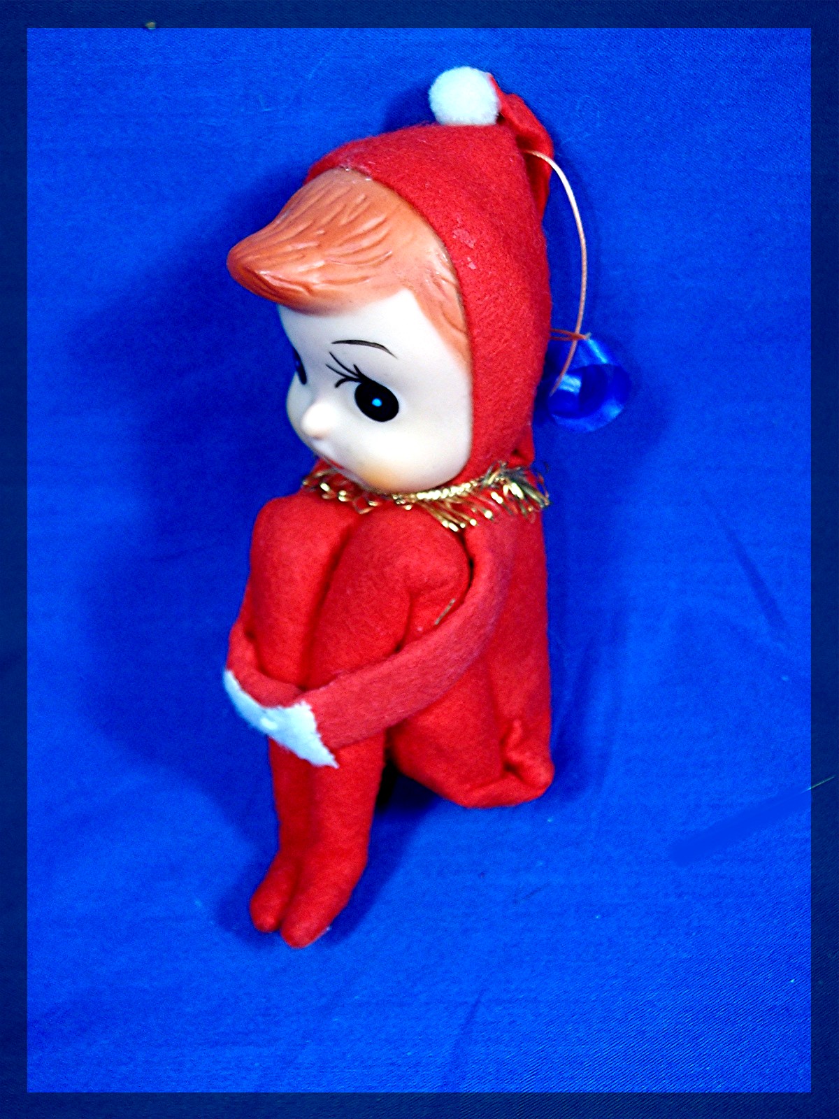 Christmas Elf Ornament with Rubber Face