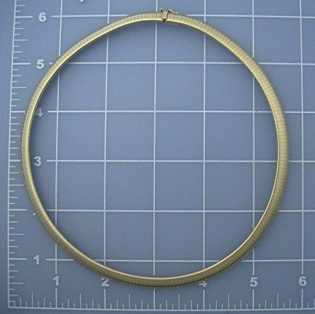 Necklace 14K Yellow Gold Italy Omega 8mm  58 grams