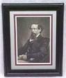 Charles Dickens Engraving 1860 Framed