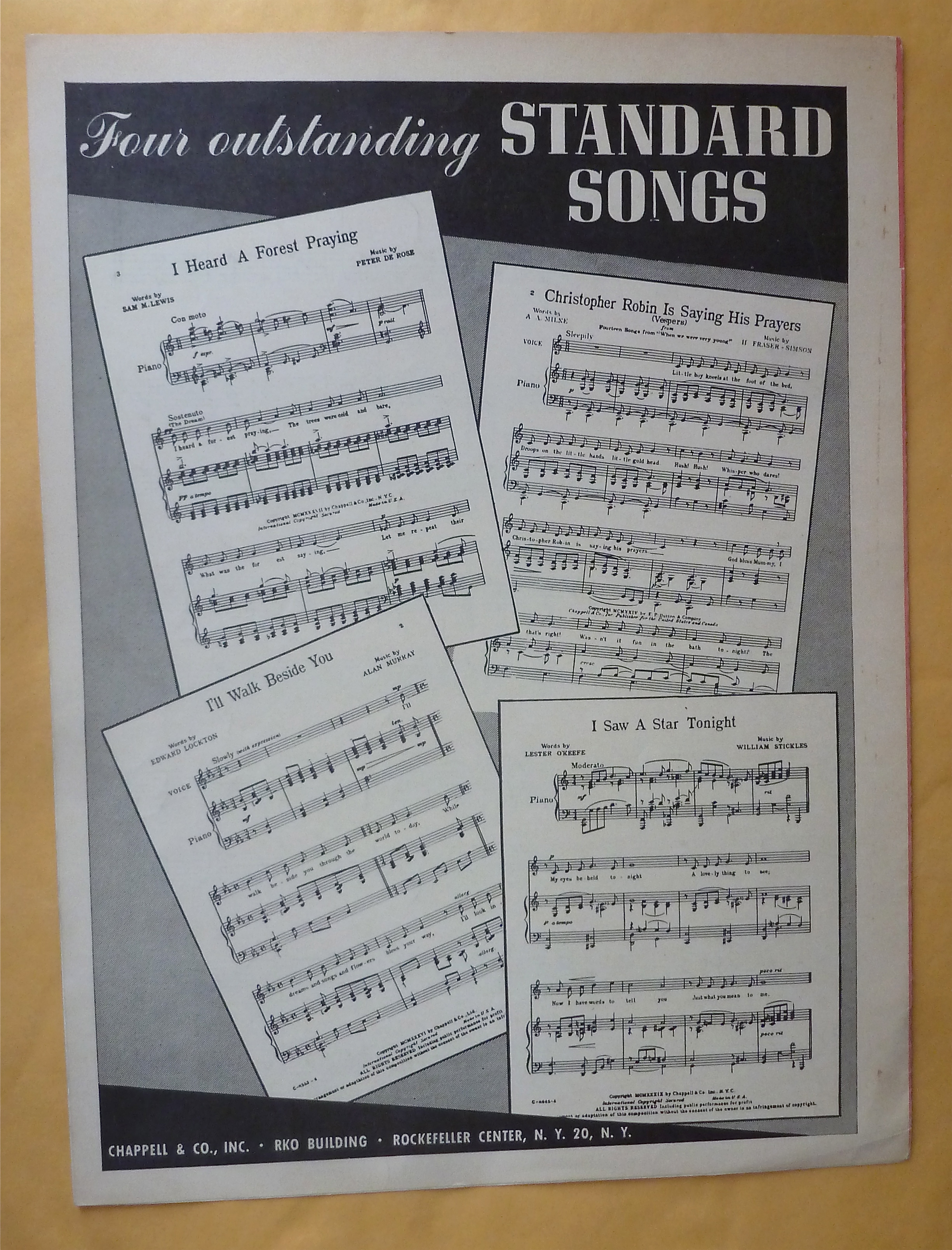 Sheet Music For 1949 The 3rd Man Theme