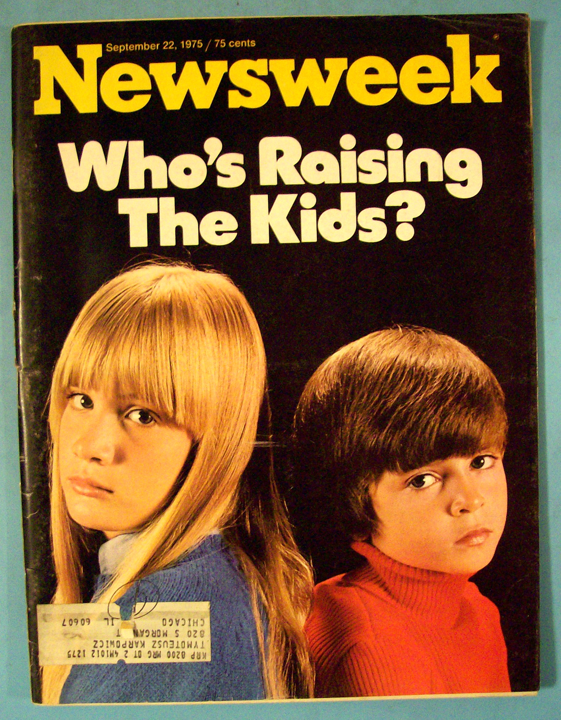 Newsweek Magazine - September 22, 1975 - Raising Kids