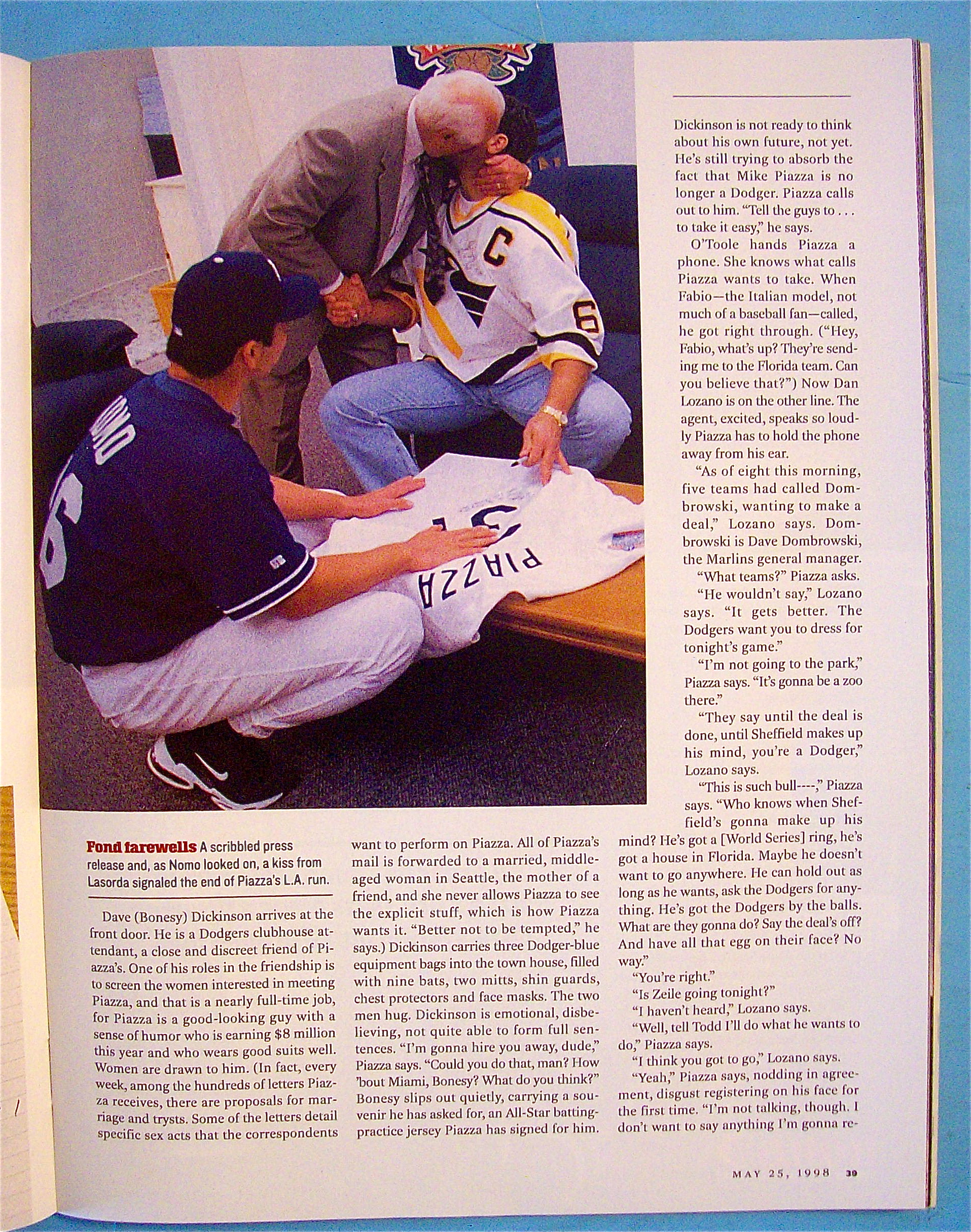 Sports Illustrated Magazine-May 25, 1998-Mike Piazza