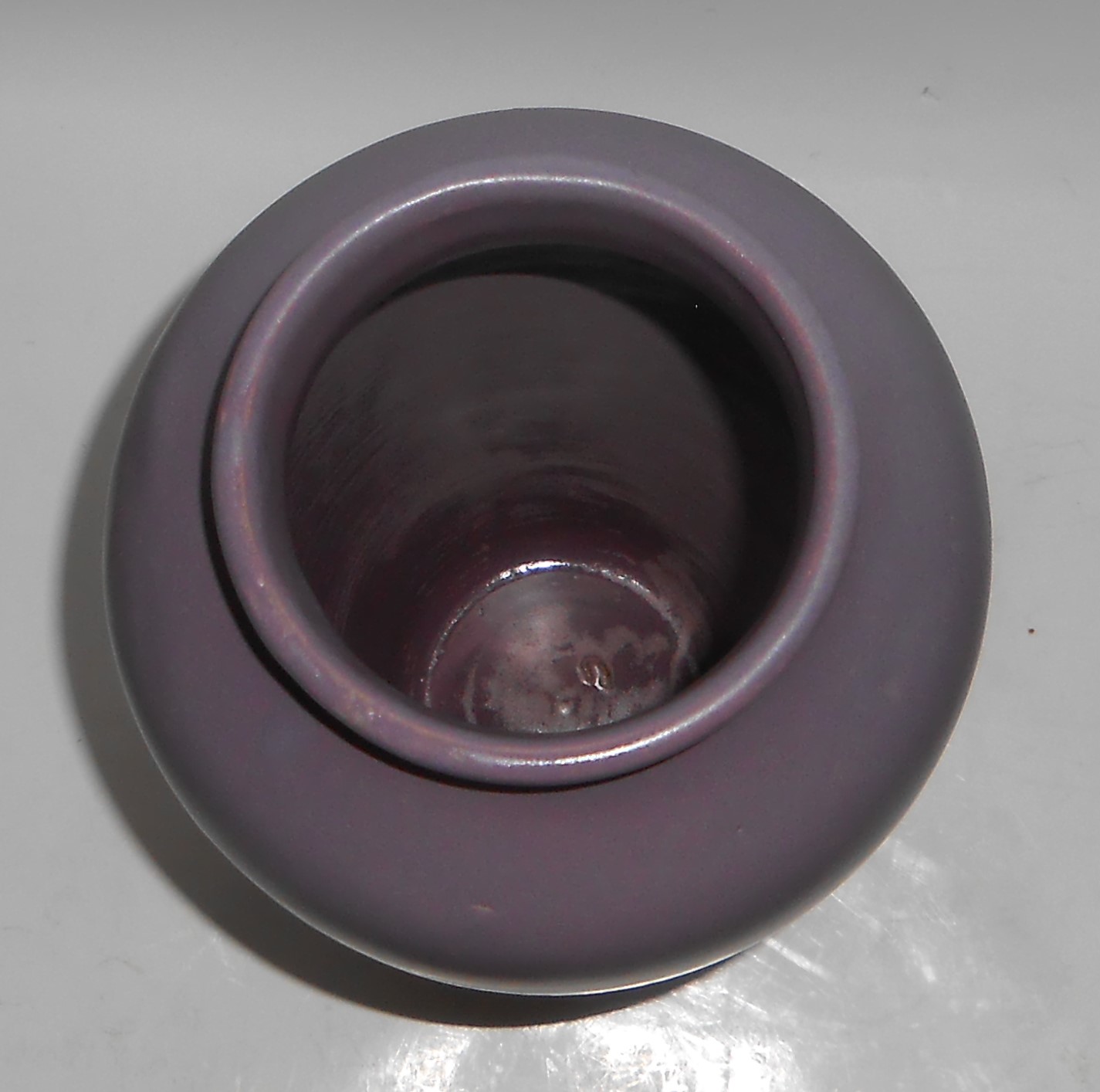 Zanesville Stoneware Art Pottery Matte Lavender #37 Lar
