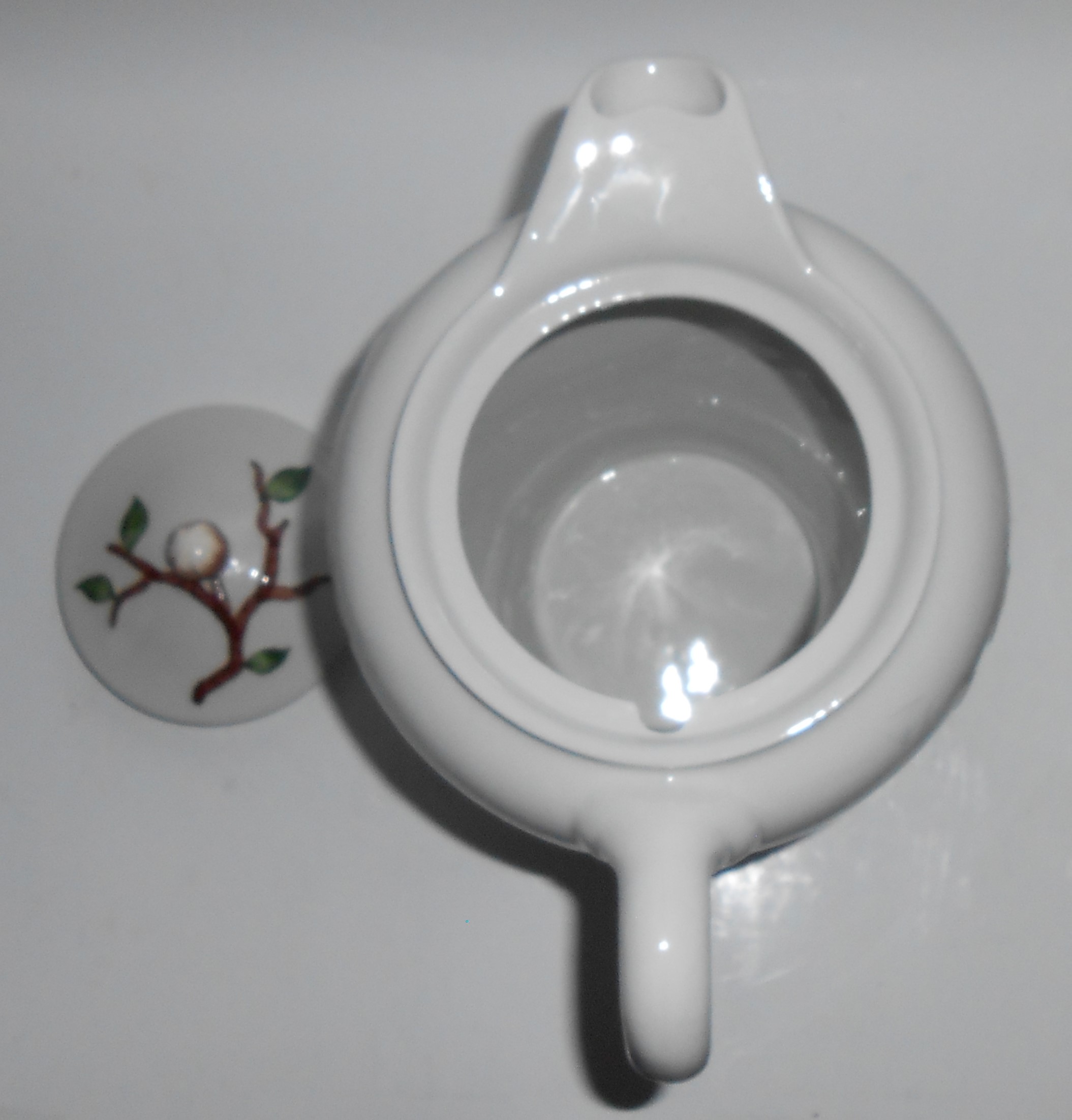 California Ceramics Orchard Ware White Dogwood Coffee P