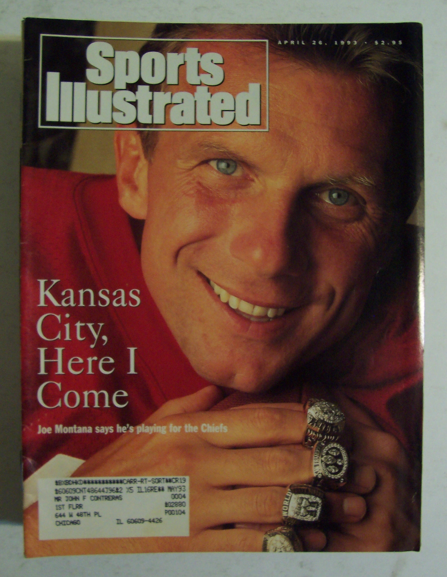 Sports Illustrated Magazine-April 26, 1993-Joe Montana