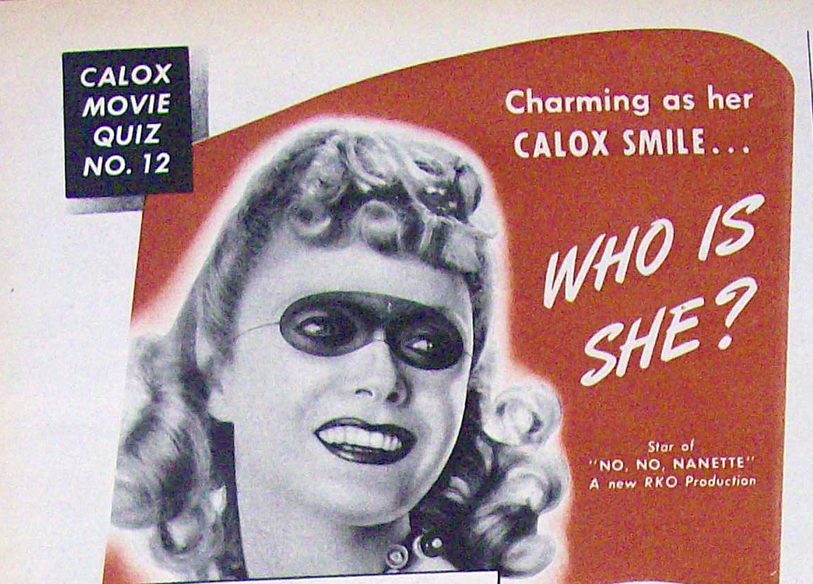 Vintage Ad: 1940 Calox Tooth Powder w/ Anna Neagle