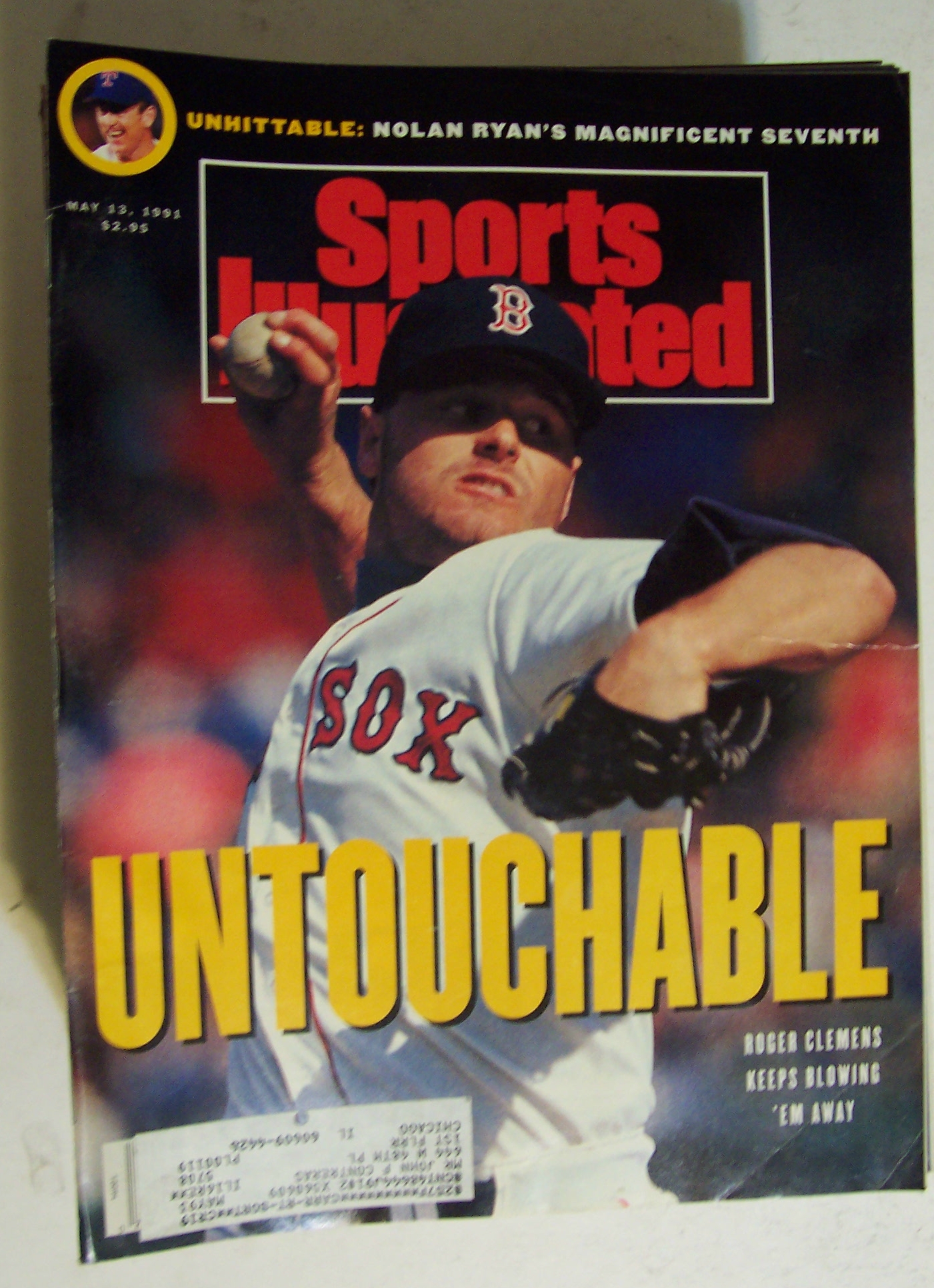 Sports Illustrated Magazine-May 13, 1991-Roger Clemens