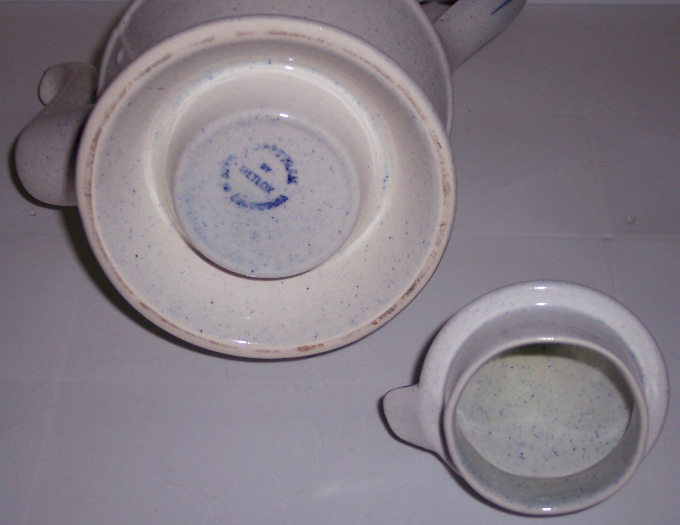 Metlox Poppy Trail Pottery Provincial Blue Coffee Pot!