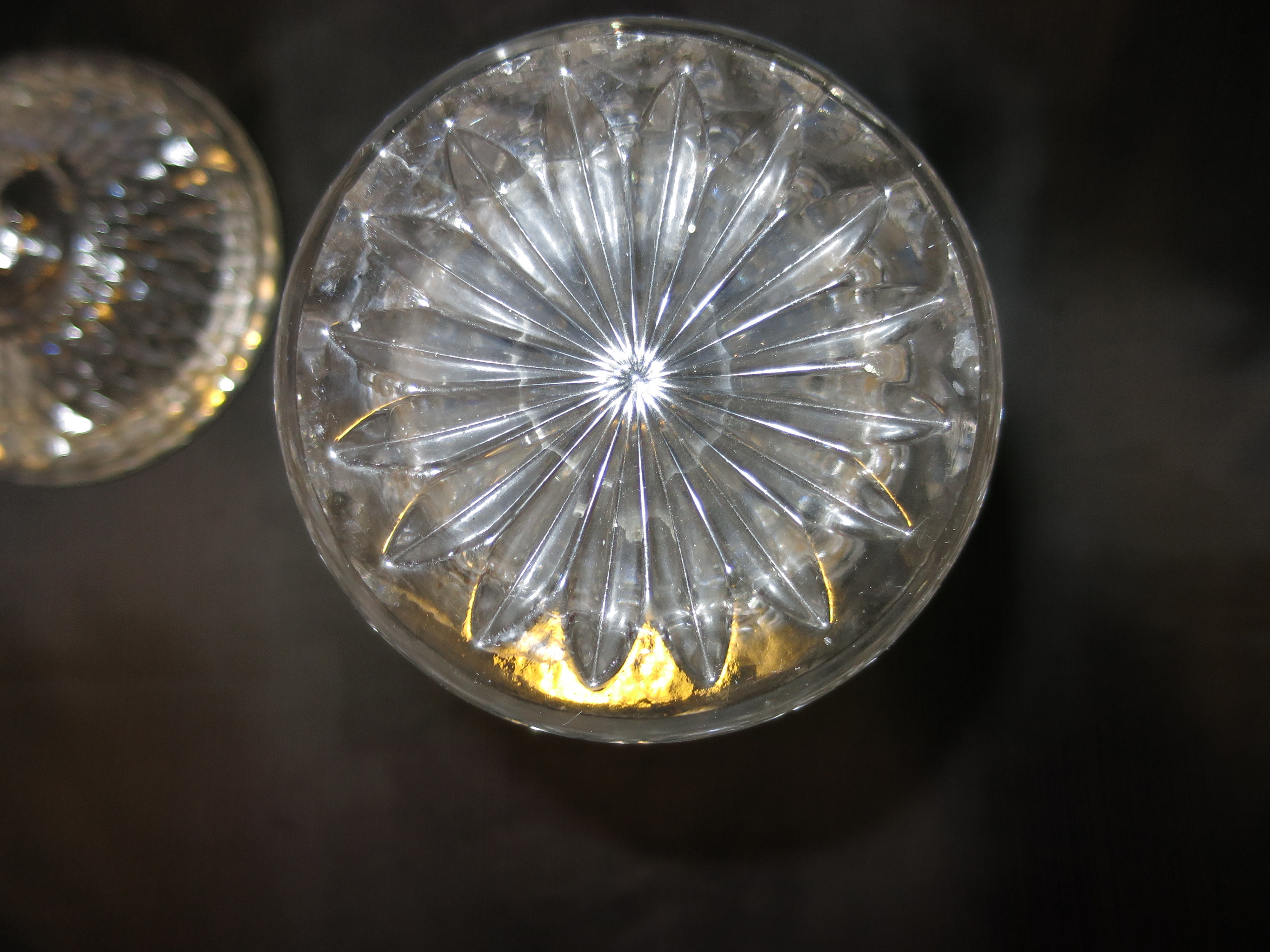 Brilliant Etched Cut Crystal Cookie Jar unknown maker