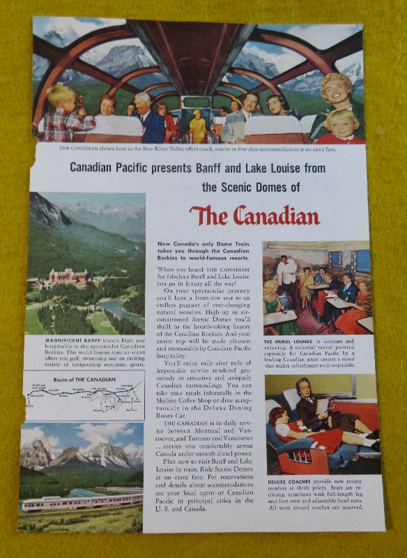 1956 Canadian Pacific with the Scenic Domes of the Canadian