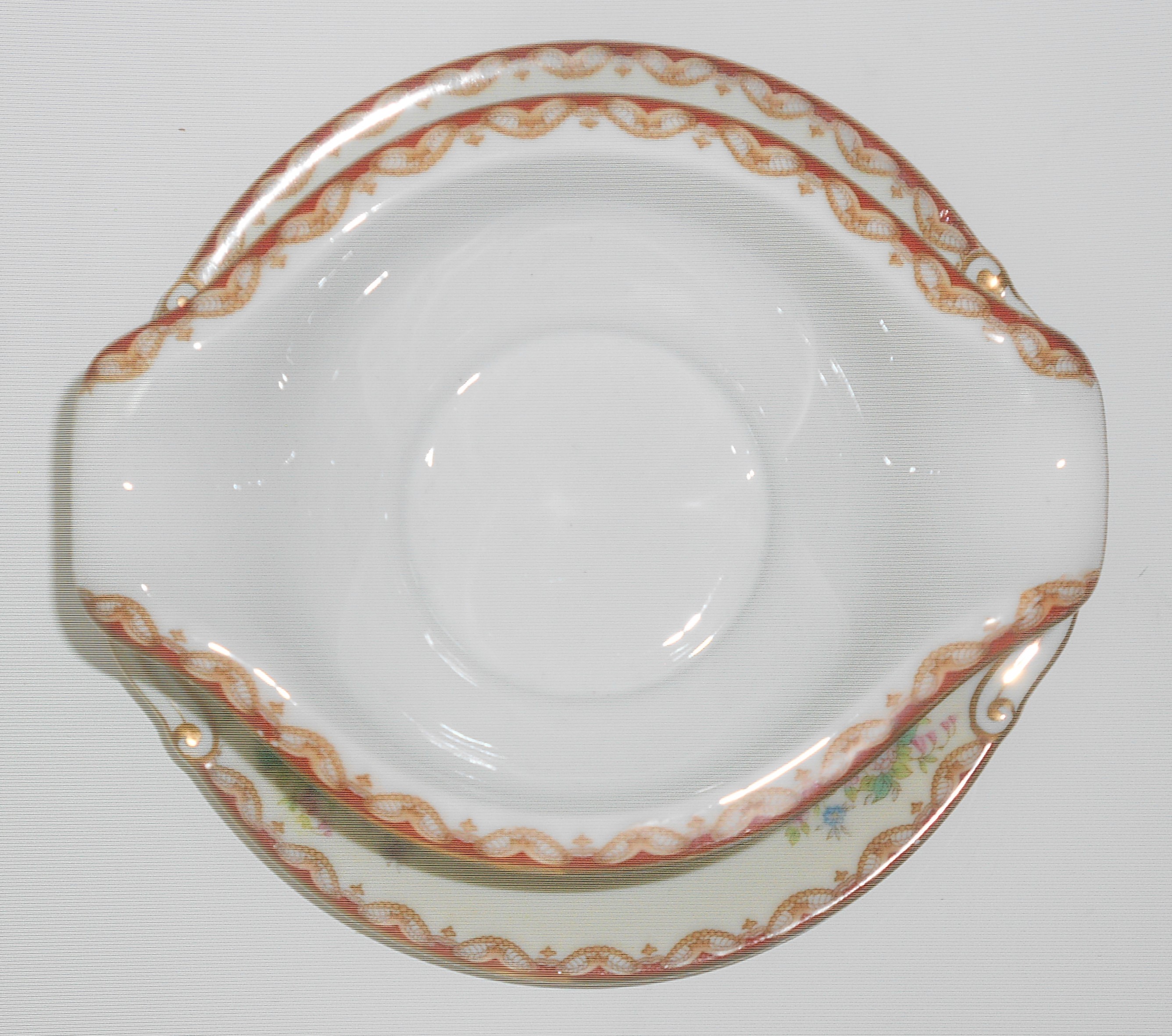 Diamond Porcelain China Roslyn w/Gold Gravy Bowl