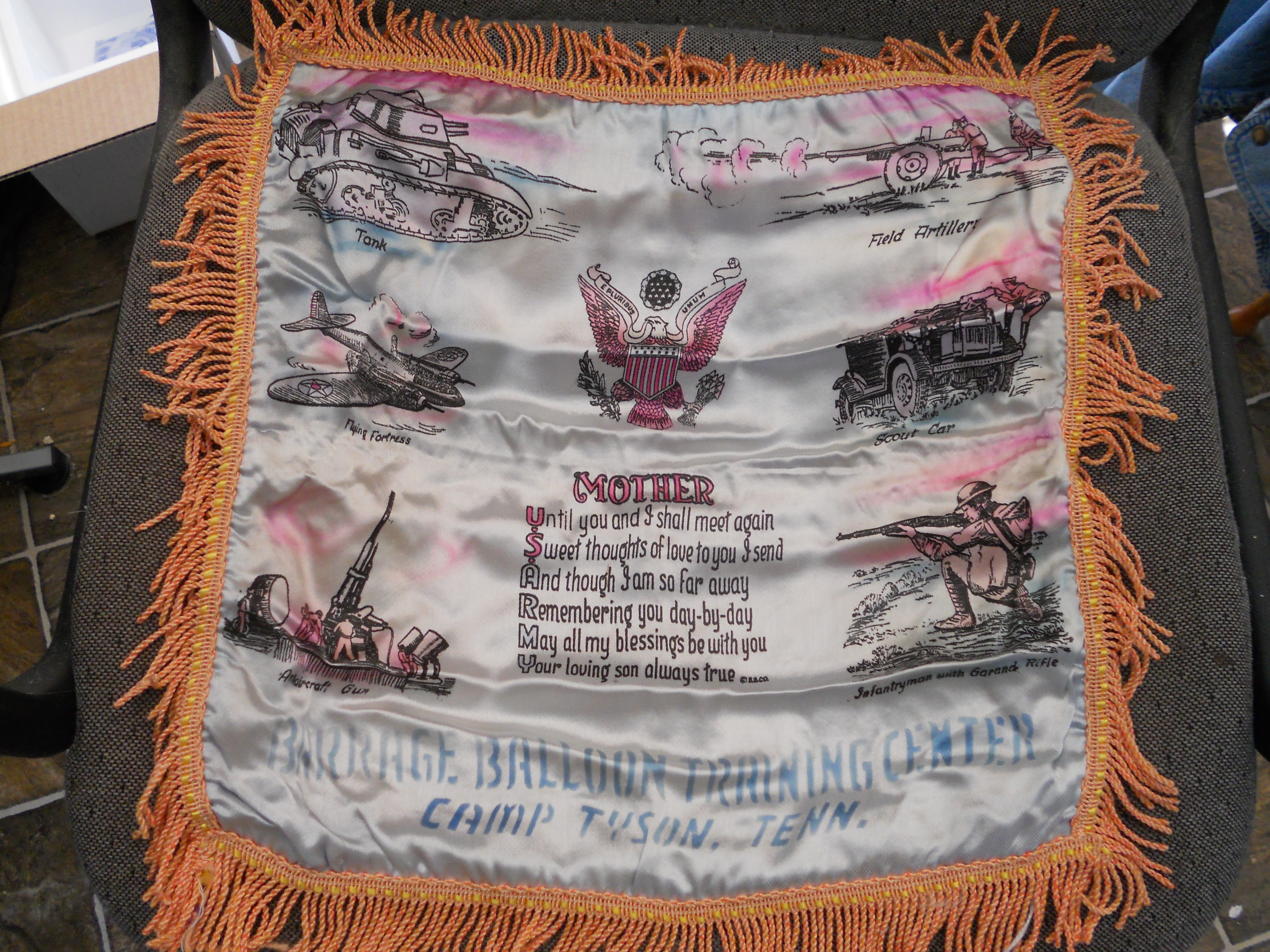 Barrage Balloon Training Center Pillow Cover