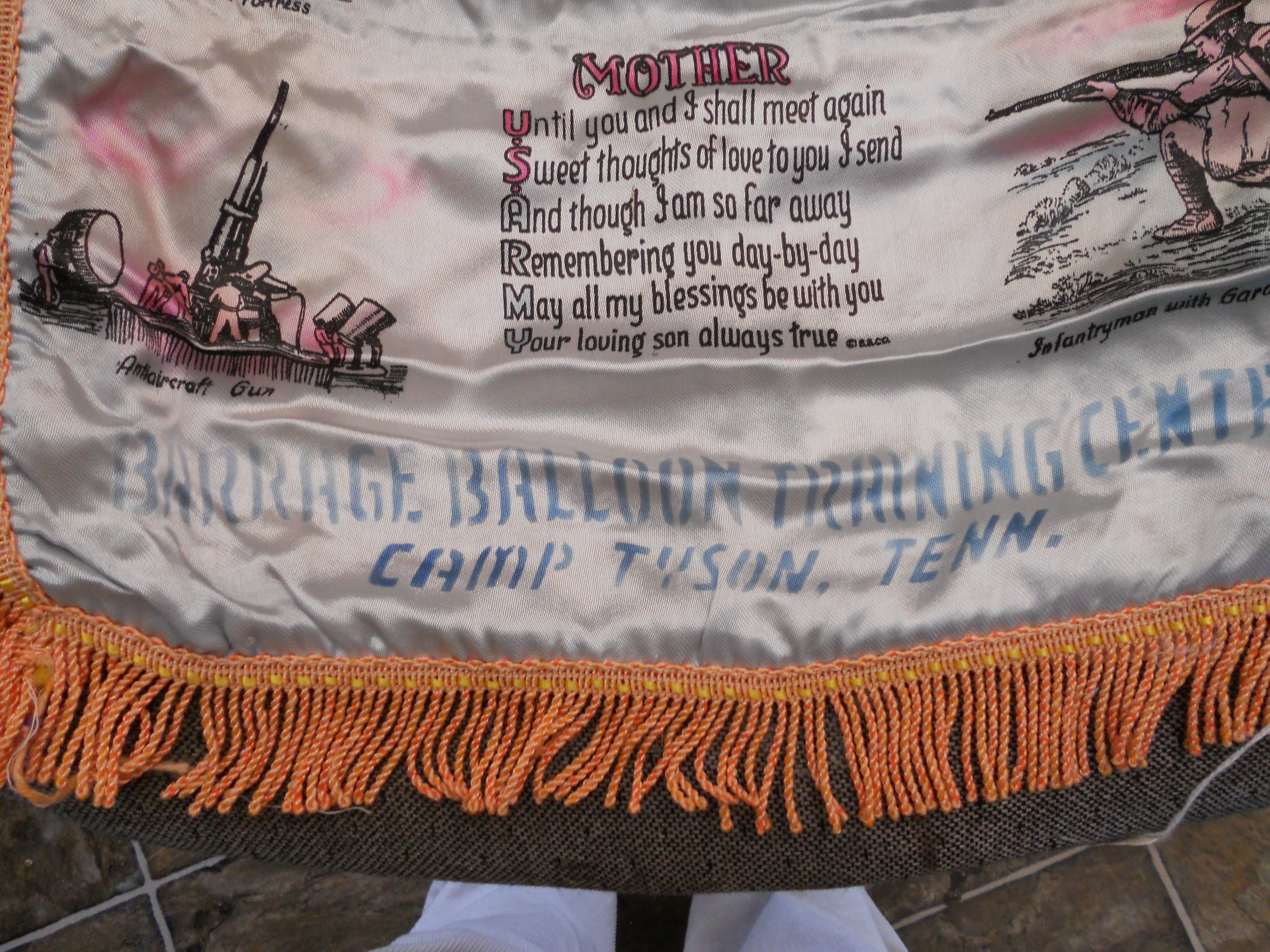 Barrage Balloon Training Center Pillow Cover