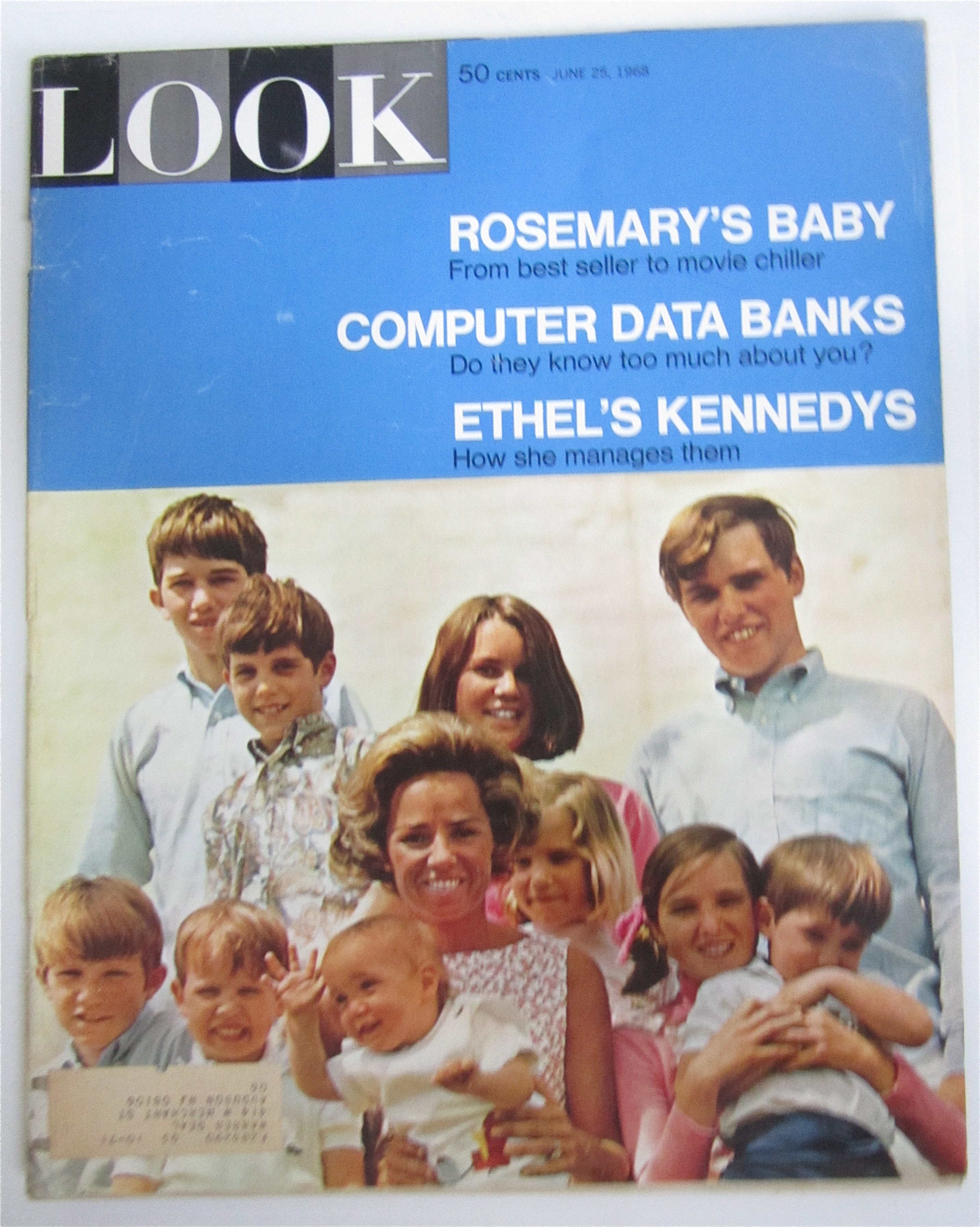 Look Magazine June  25, 1968 Ethel Kennedy