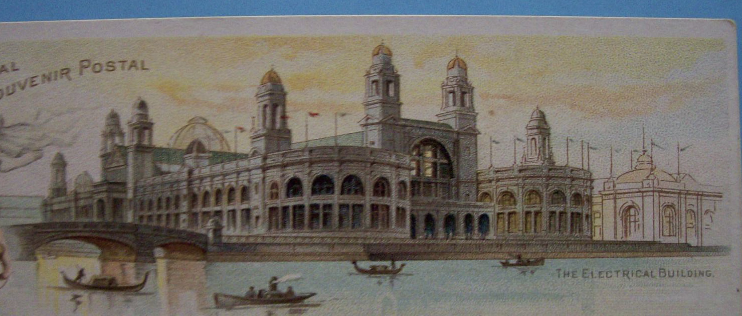 1893 Columbian Exposition Electrical Building Postcard