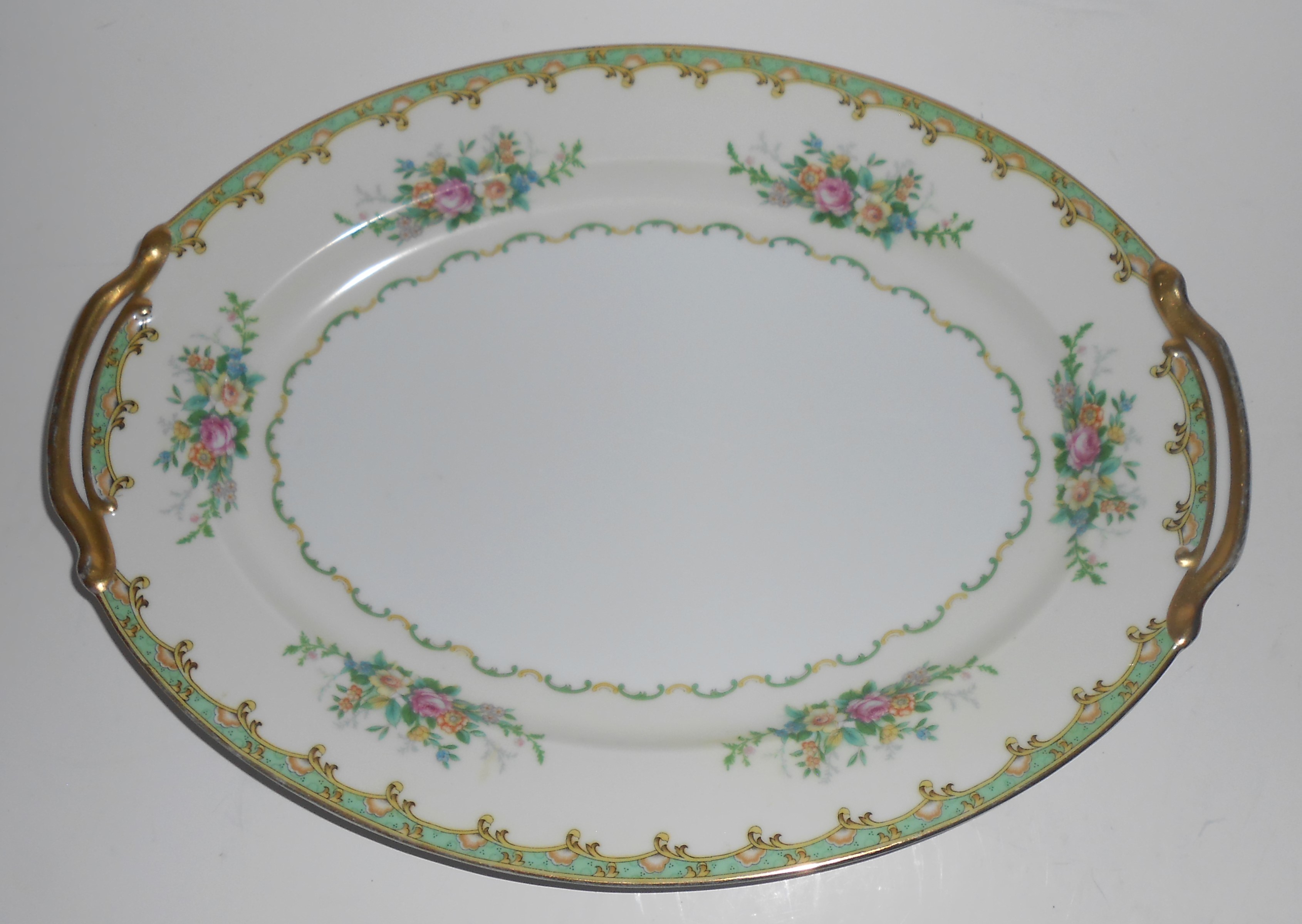 Noritake China Porcelain Esmond w/Gold Platter