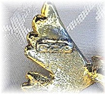 Silver Gold Olive Brach Peace Dove Brooch Pin