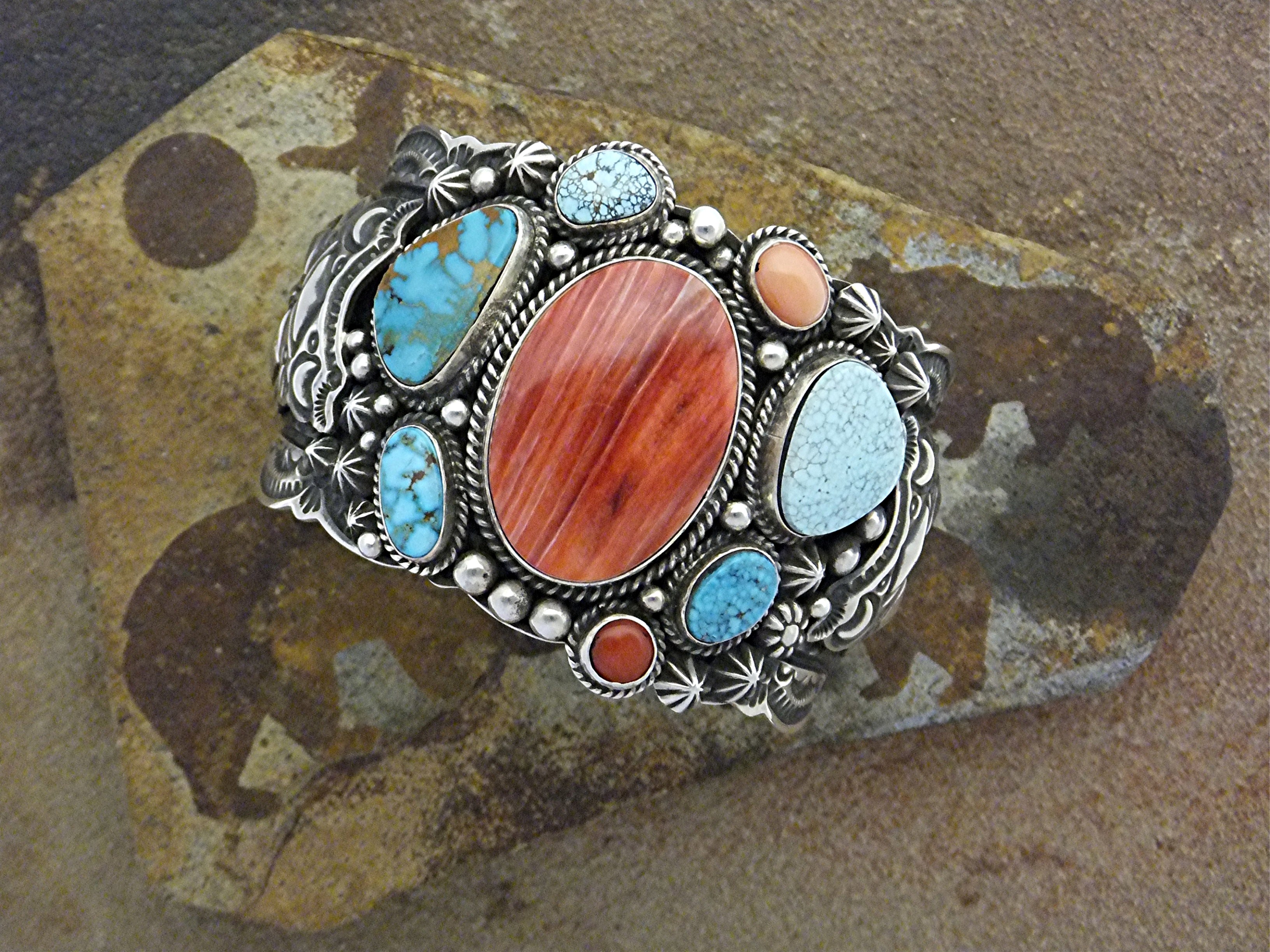 Darrell Cadman Bracelet Sterling Silver Spiny Oyster Tu