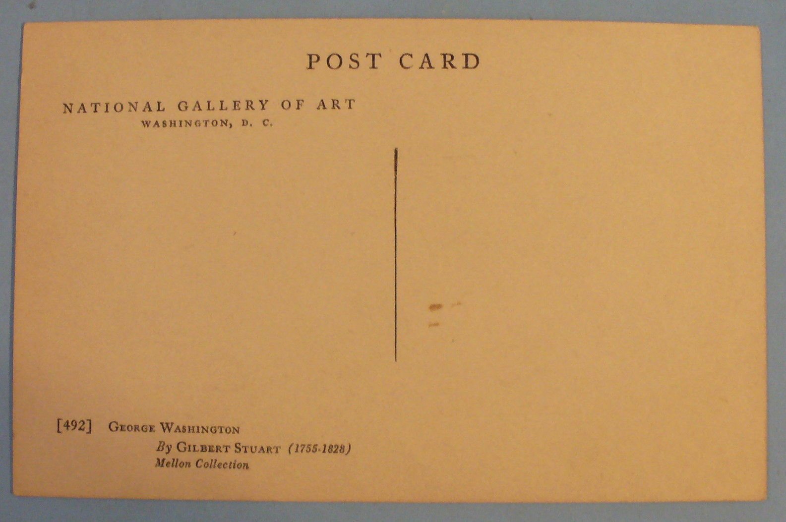 George Washington Postcard (National Gallery Of Art)