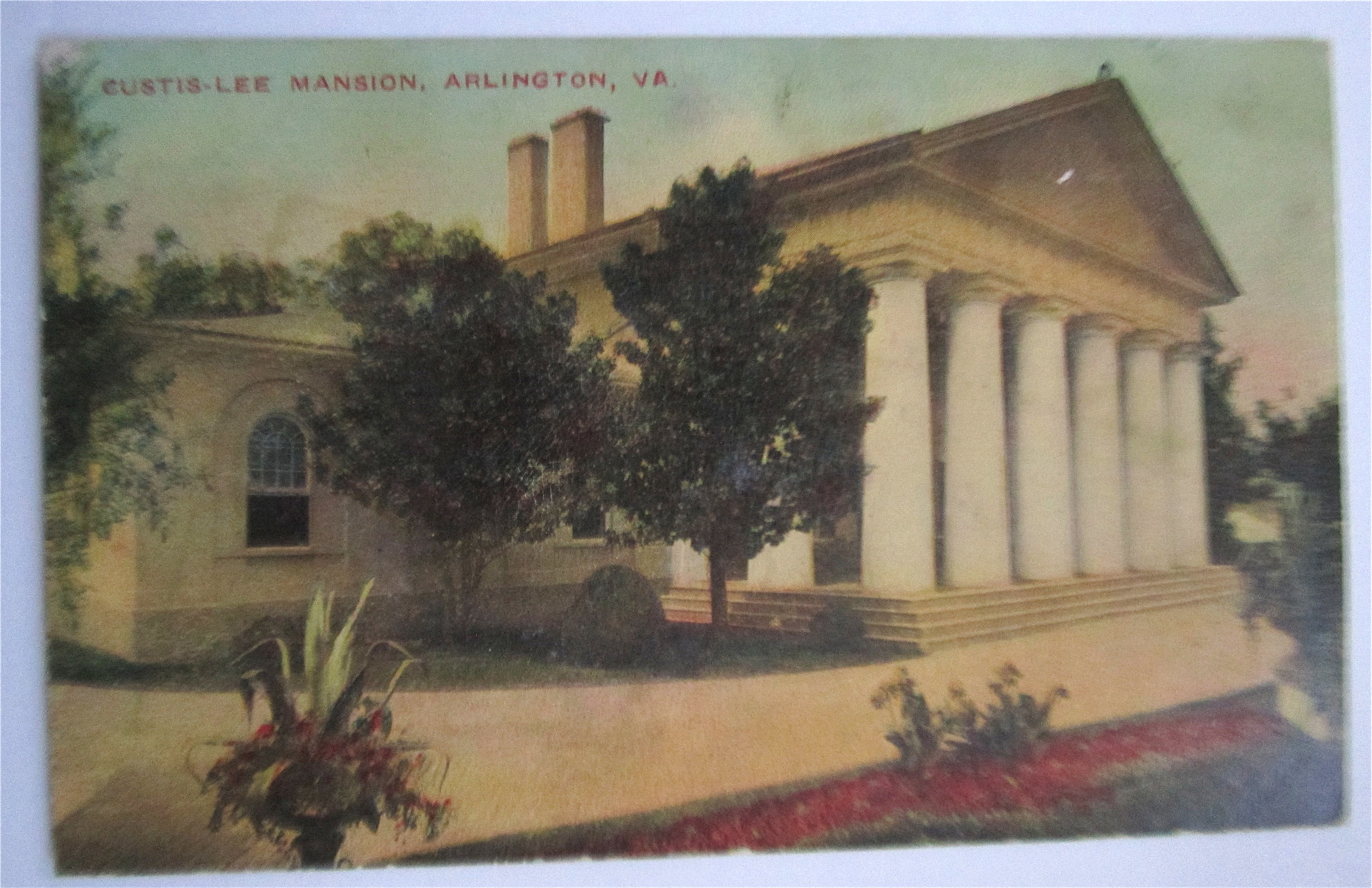 Curtis Lee Mansion, Arlington, Virginia Postcard