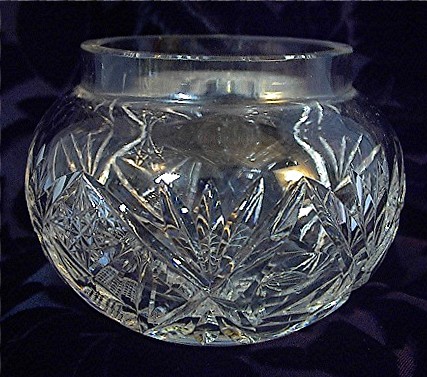 2 1/2 Inch Tall Cut Crystal Bowl