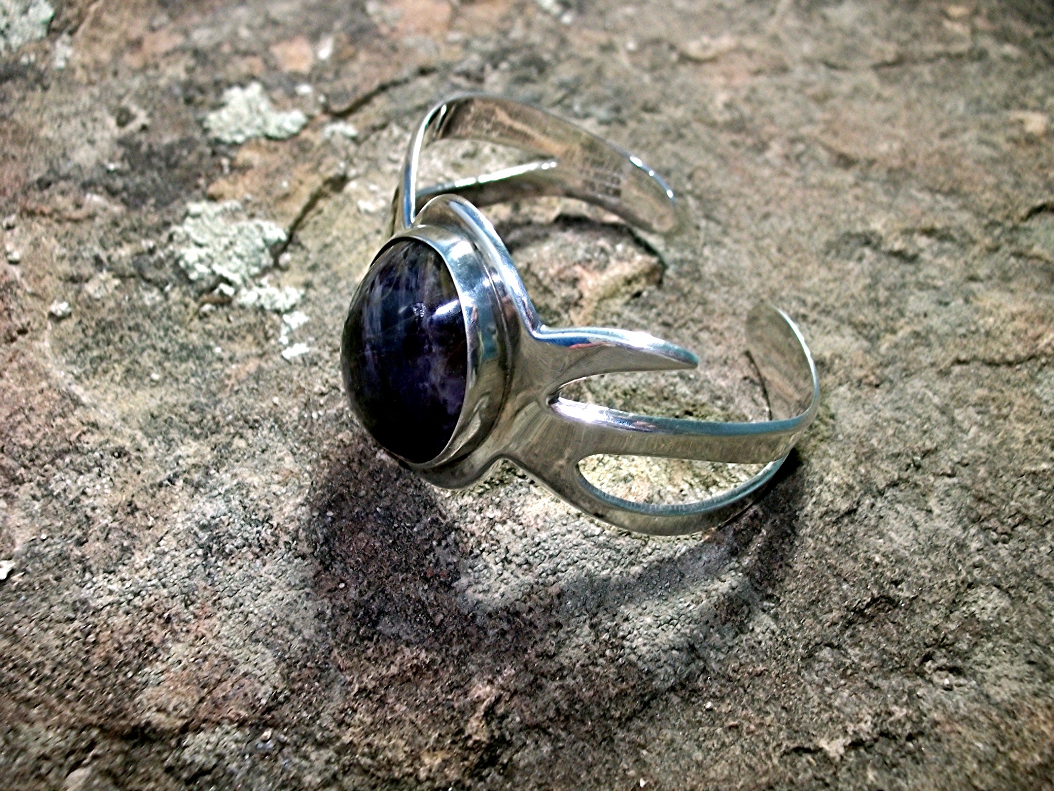 Bracelet Sterling Silver Amethyst Taxco Mexico Eagle 3
